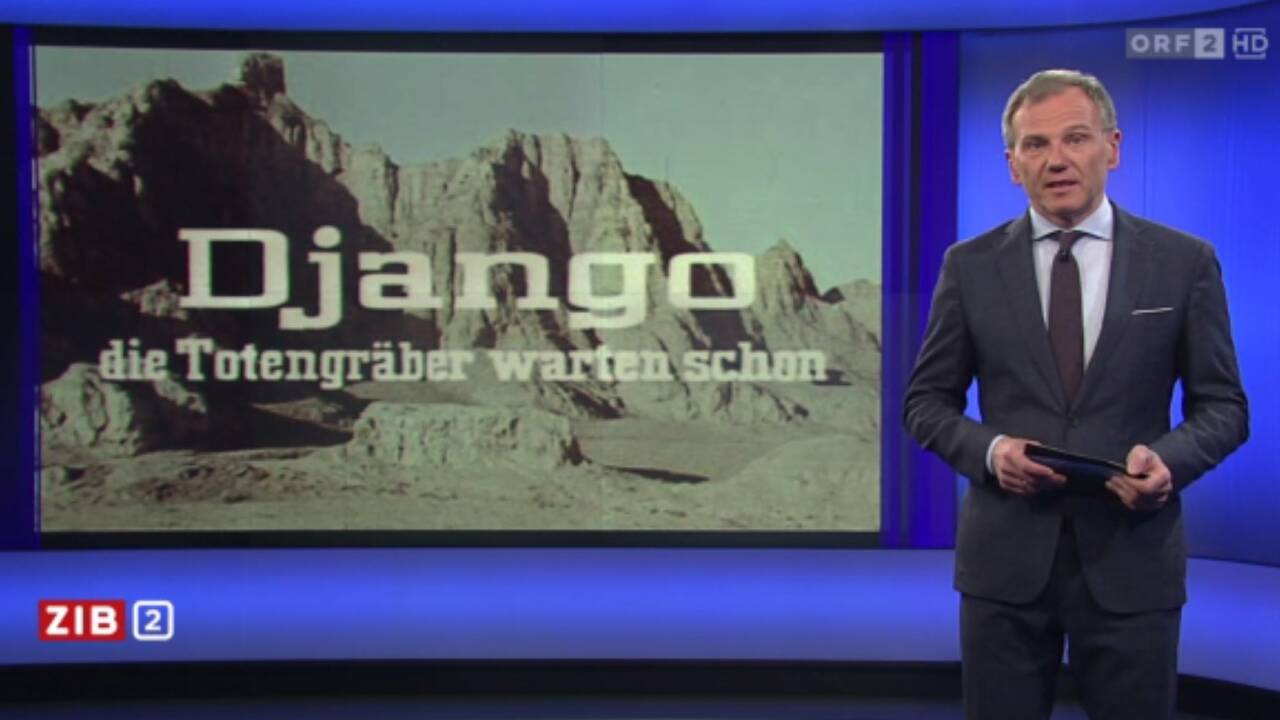 Armin Wolf ließ den Filmtitel „Django – die Totengräber warten schon“ in der „ZiB“ einblenden. Einer der Gründe für Reinhold Mitterlehners Rücktritt. 