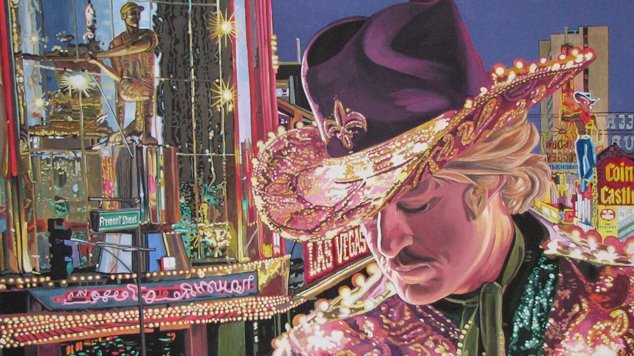 Isolde Joham: „Electric Rider“ aus 1981, Öl und Acryl auf Leinwand. 