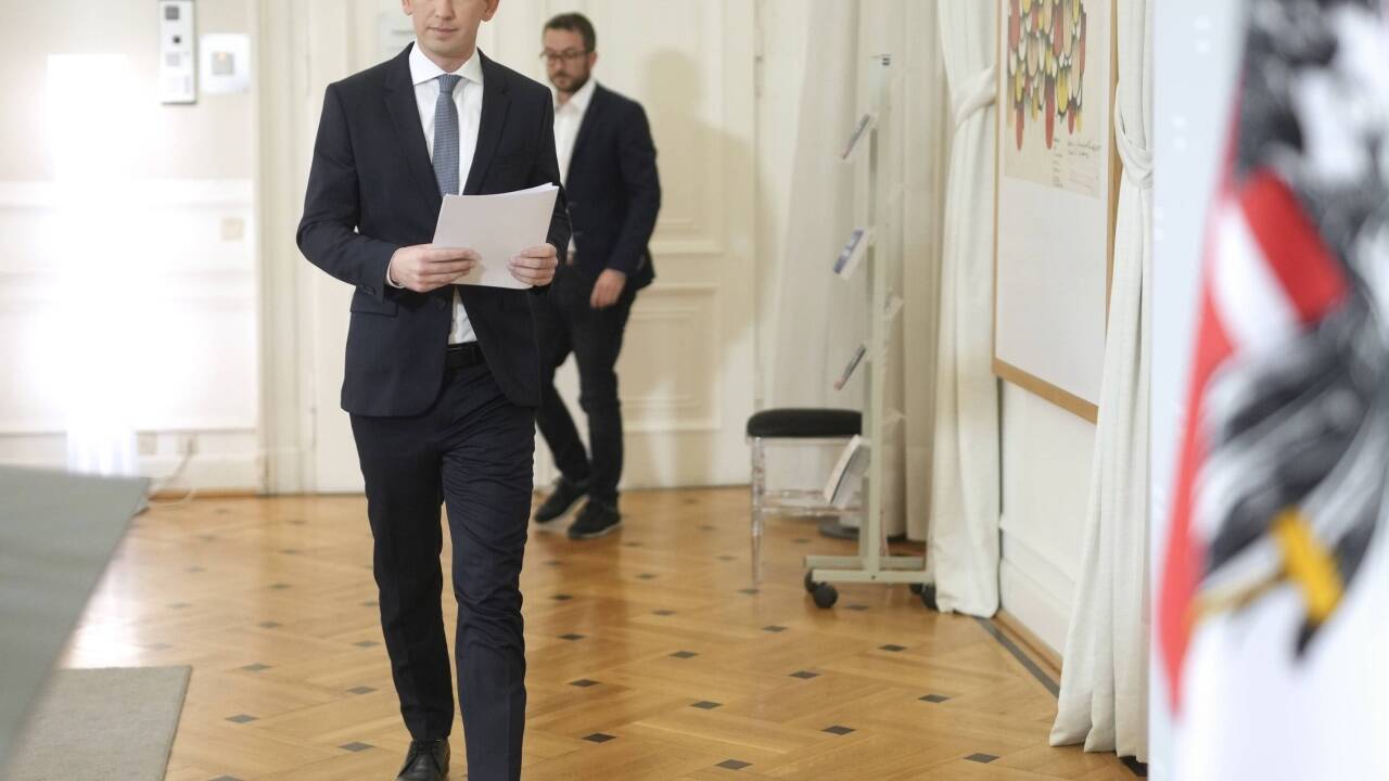 Kurz wies einmal mehr die Vorwürfe gegen sich als falsch zurück.  Kurz wies einmal mehr die Vorwürfe gegen sich als falsch zurück.
