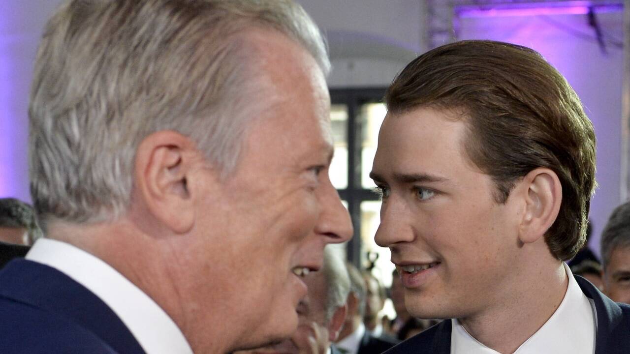 Die freundlichen Mienen täuschen: Der damalige Außenminister Sebastian Kurz arbeitete spätestens seit 2016 auf die Ablöse ÖVP-Chef Reinhold Mitterlehners hin. Diesem blieb das nicht verborgen. Das Bild stammt aus dem Oktober 2016. 