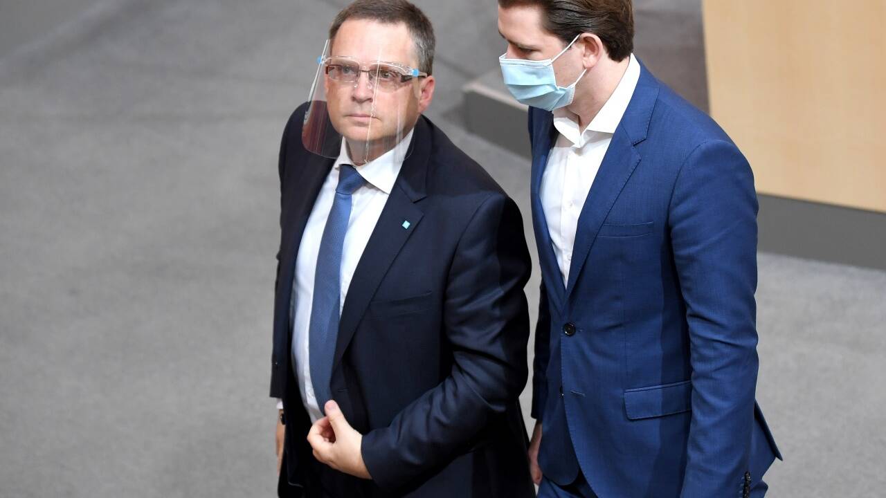 August Wöginger und Sebastian Kurz.  