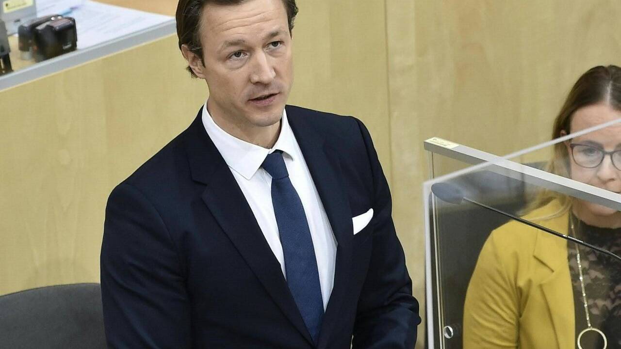 Finanzminister Gernot Blümel (ÖVP) hält seine zweite Budgetrede im Nationalrat. 