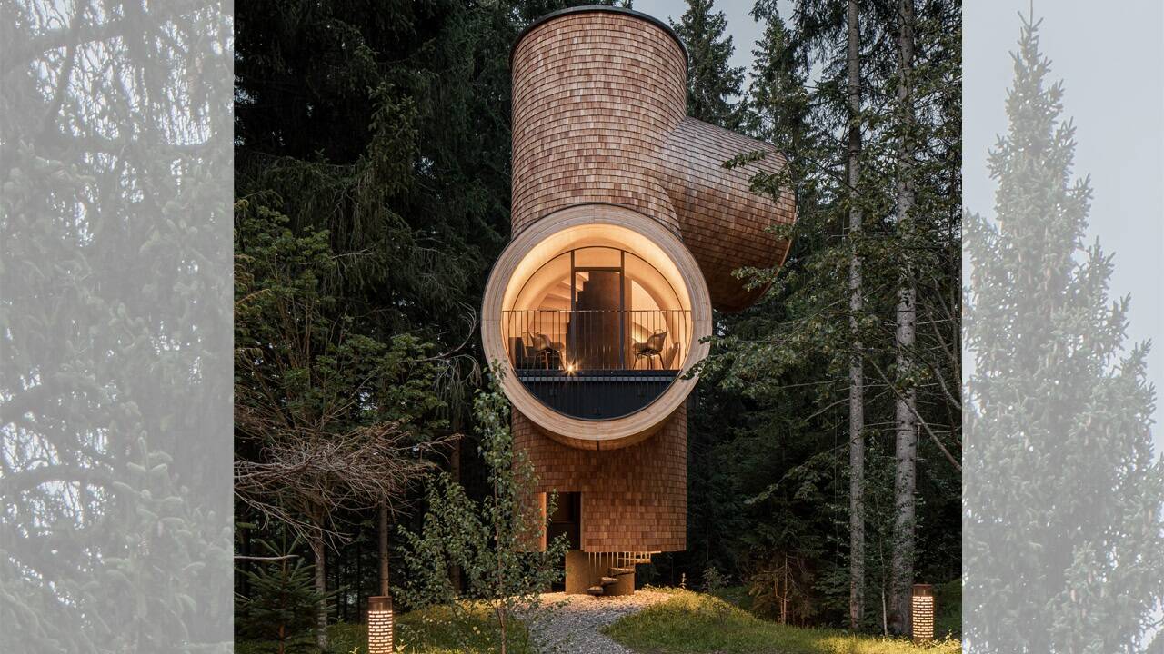 Bert, das Baumhaus, hat einen Flächenverbrauch von rund zwei Quadratmetern. Er kann auch autark betrieben werden.   Bert, das Baumhaus, hat einen Flächenverbrauch von rund zwei Quadratmetern. Er kann auch autark betrieben werden.