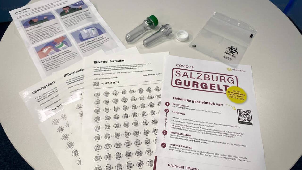 Der PCR-Gurgeltest für zu Hause. 
