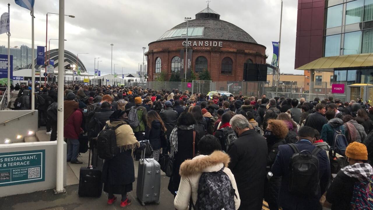 Großer Andrang in Glasgow: Menschen aus aller Welt treffen in der größten Stadt Schottlands ein.   Großer Andrang in Glasgow: Menschen aus aller Welt treffen in der größten Stadt Schottlands ein.