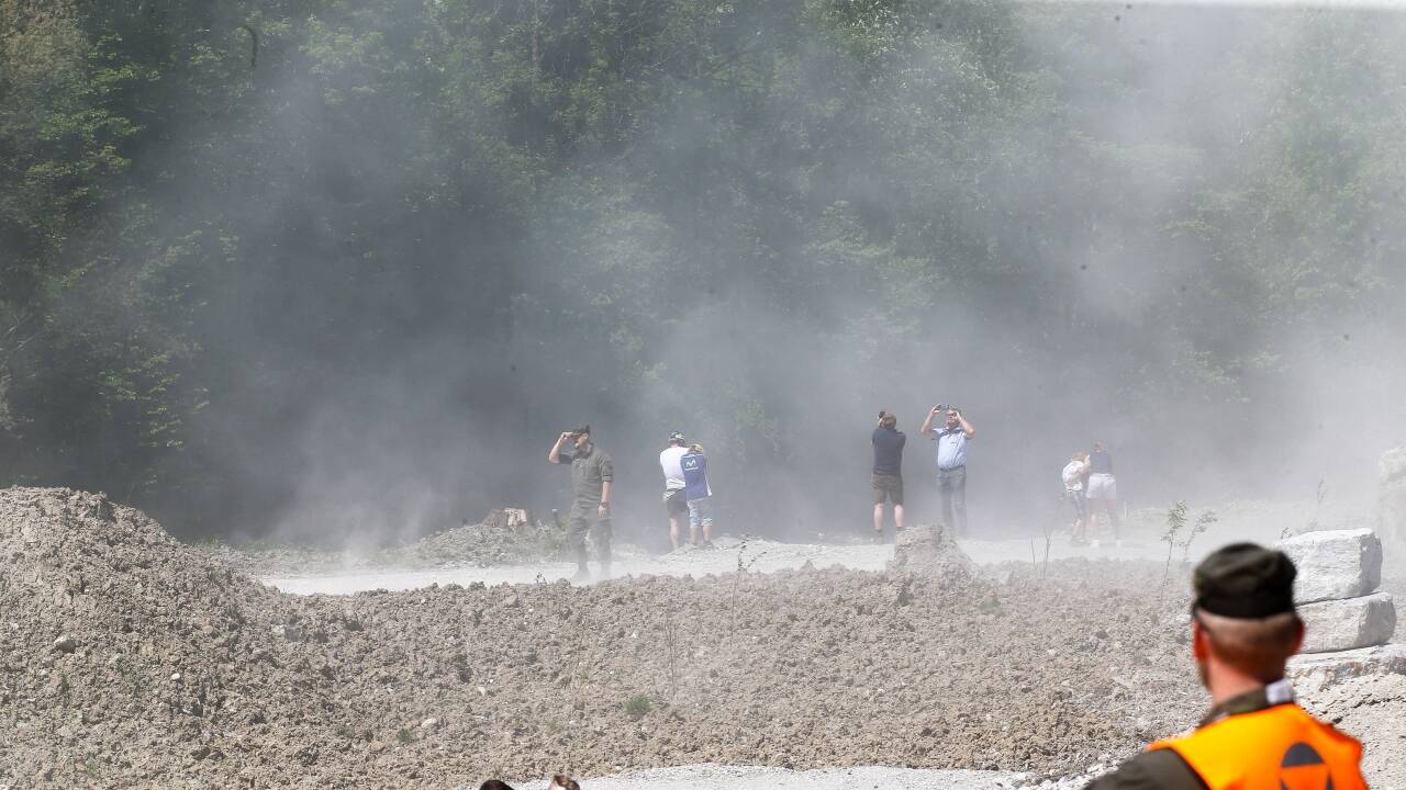 Katastrophenschutzübung des Bundesheeres am Freitag in Adnet. Katastrophenschutzübung des Bundesheeres am Freitag in Adnet.