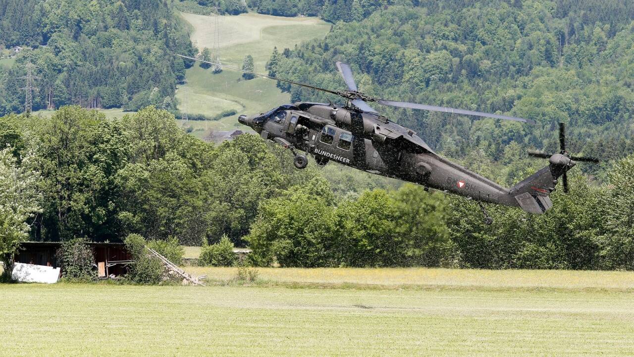 Katastrophenschutzübung des Bundesheeres am Freitag in Adnet. Katastrophenschutzübung des Bundesheeres am Freitag in Adnet.