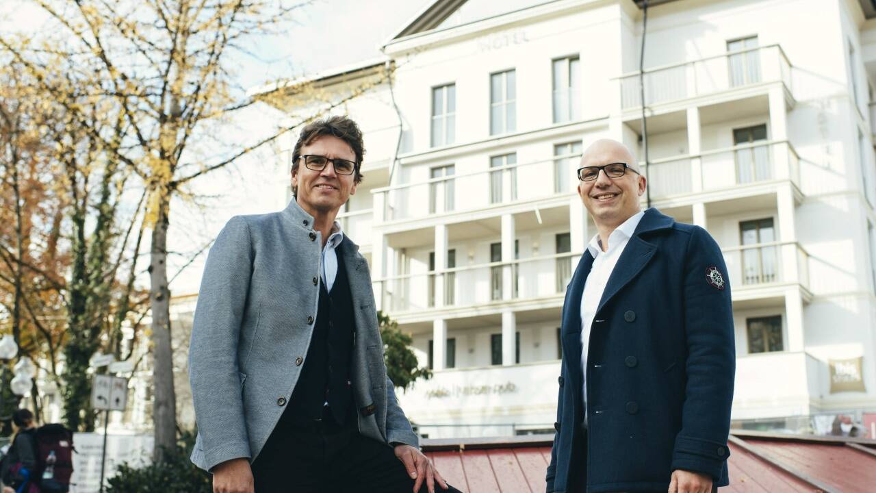 Bernd Hillebrand und Karl-Heinz Rossmann bauen und investieren am Areal des Parkhotel Luisenbad. 