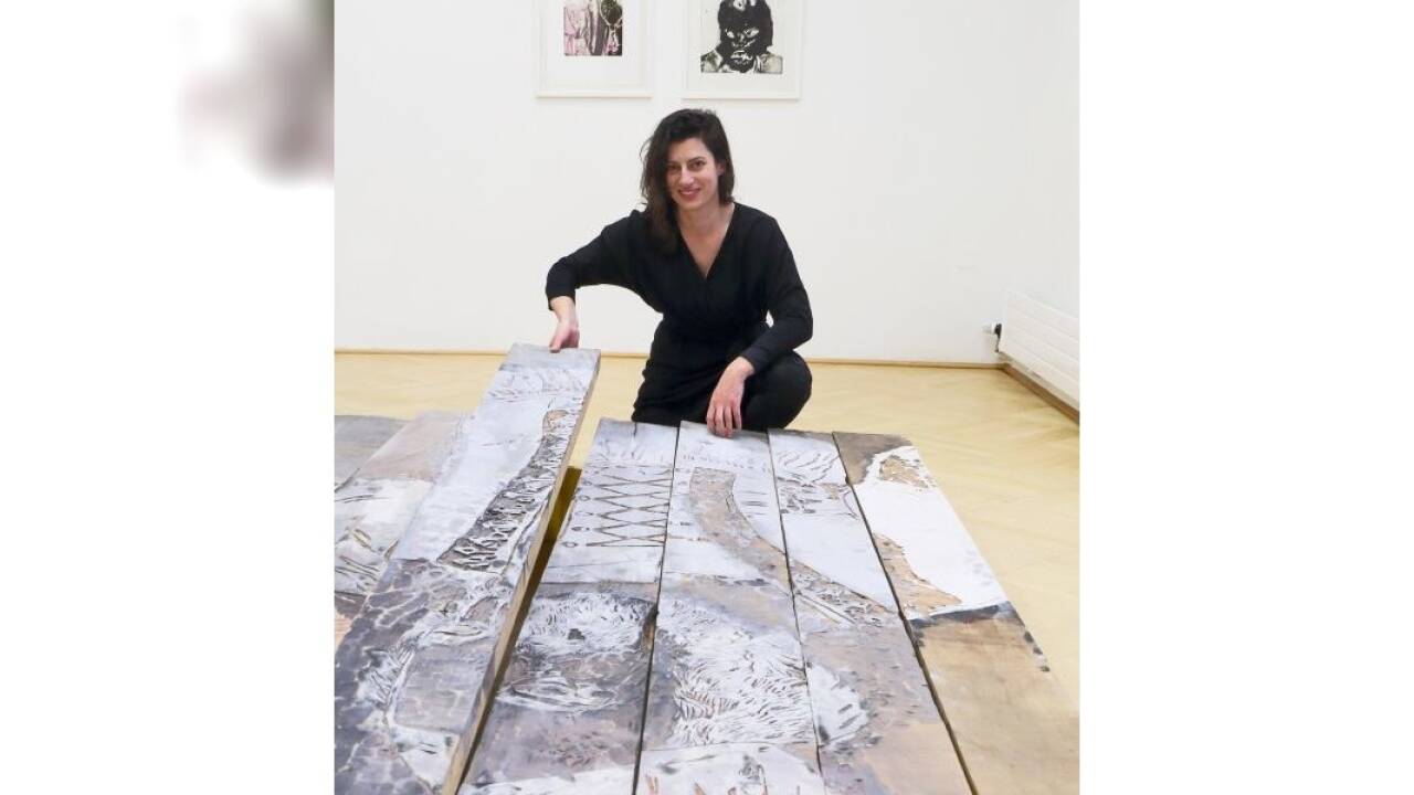 Blicke in die Ausstellung von Lena Göbel im Museumspavillon 