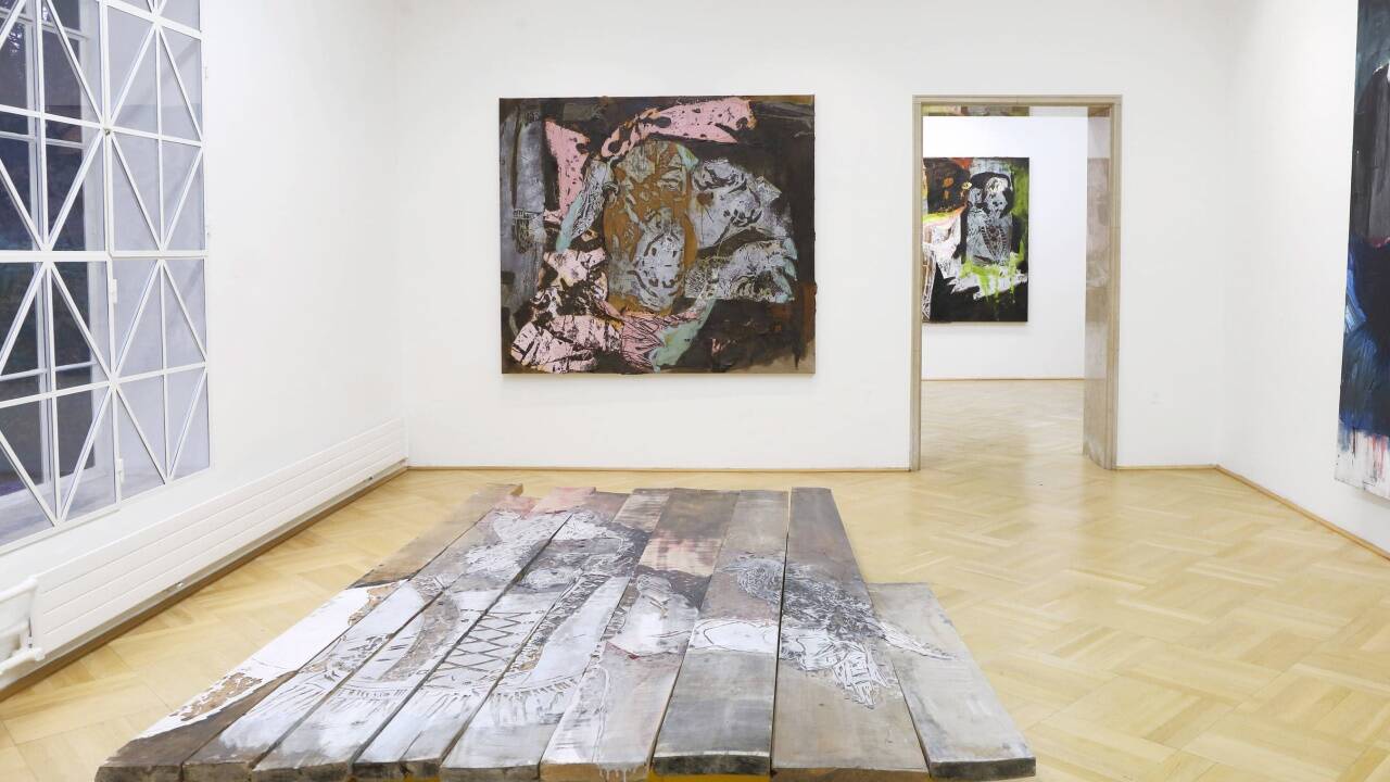 Blicke in die Ausstellung von Lena Göbel im Museumspavillon 