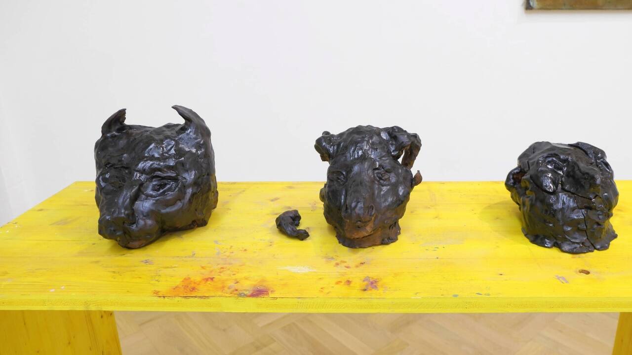 Blicke in die Ausstellung von Lena Göbel im Museumspavillon 