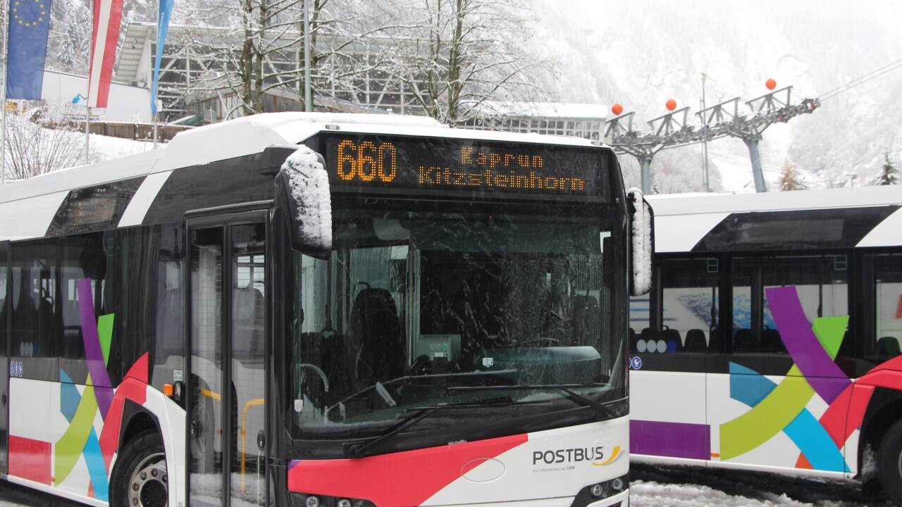 Bald sollen alle Skibusse in Kaprun elektrisch fahren. Bald sollen alle Skibusse in Kaprun elektrisch fahren.
