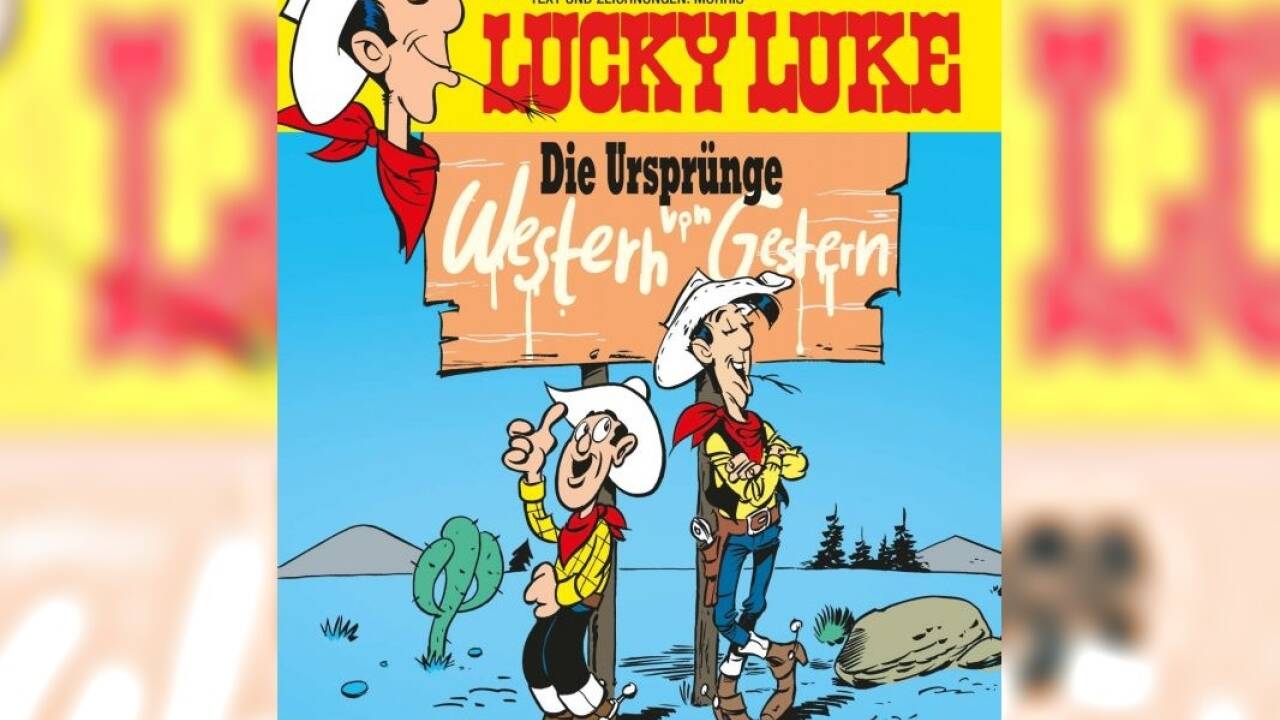 Album Nummer 100 vereint den frühen und den uns bekannten Lucky Luke. 