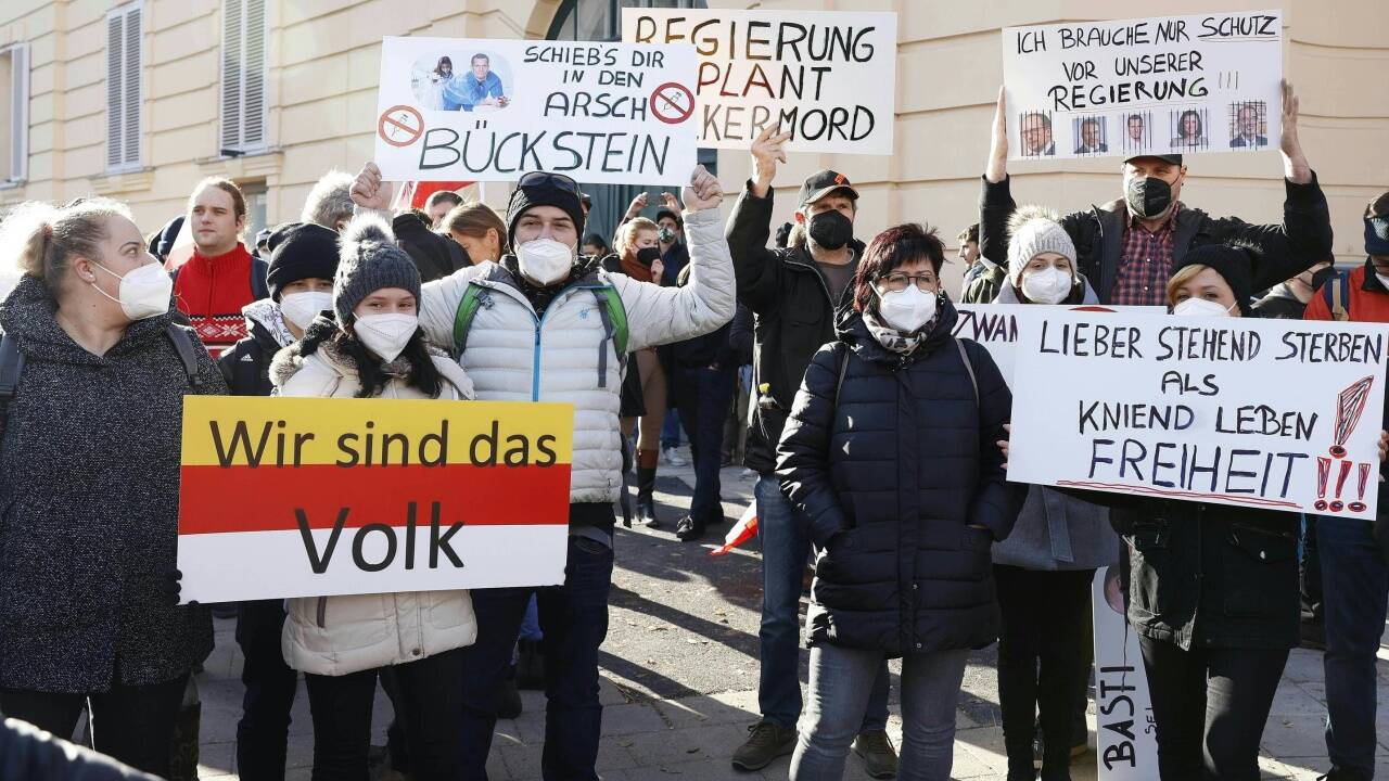 Corona-Großdemonstration in Wien.Corona-Großdemonstration in Wien. 