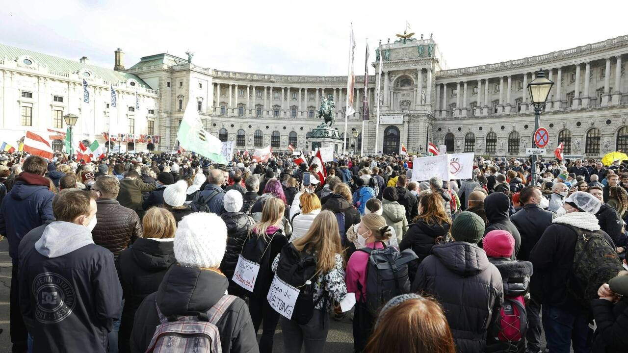 Corona-Großdemonstration in Wien.Corona-Großdemonstration in Wien. 