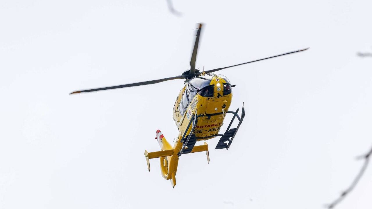 Der erste Hubschrauber brach Mittwochmittag gegen Wien auf.  