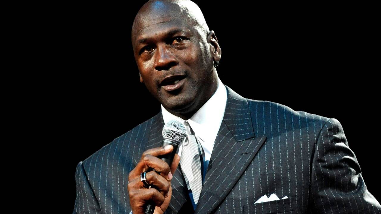 Basketball-Legende Michael Jordan. 