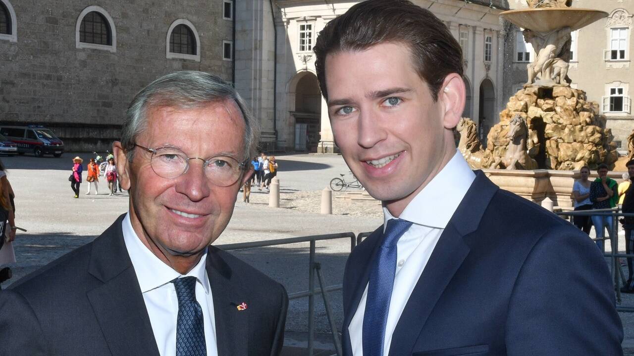 Das berühmte Bild aus besseren Tagen: Landeshauptmann Wilfried Haslauer und Sebastian Kurz. 