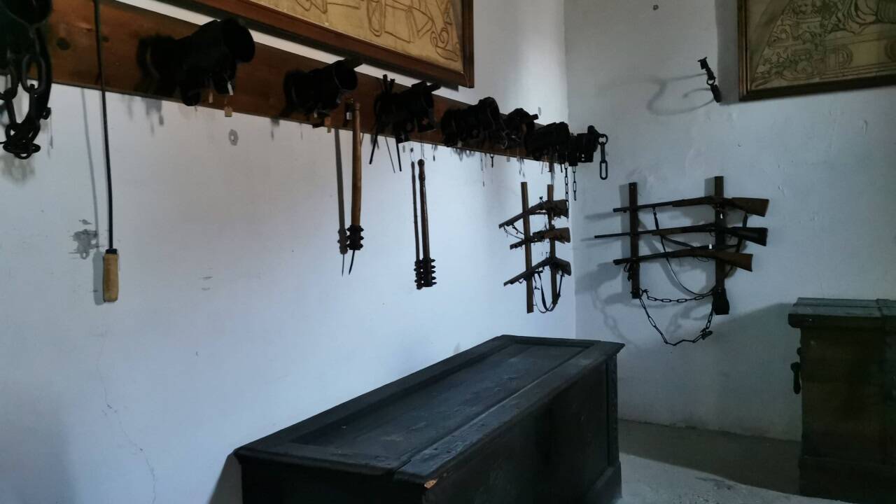 In der Folterkammer.  