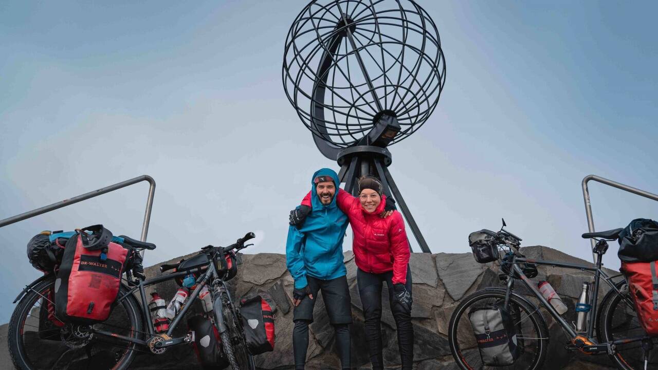 Die Salzburger Weltenradler Angelika Hinteregger und Reinhard Maxbauer  Die Salzburger Weltenradler Angelika Hinteregger und Reinhard Maxbauer