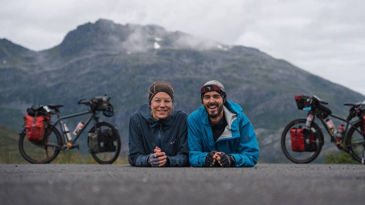 Die Salzburger Weltenradler Angelika Hinteregger und Reinhard Maxbauer  Die Salzburger Weltenradler Angelika Hinteregger und Reinhard Maxbauer