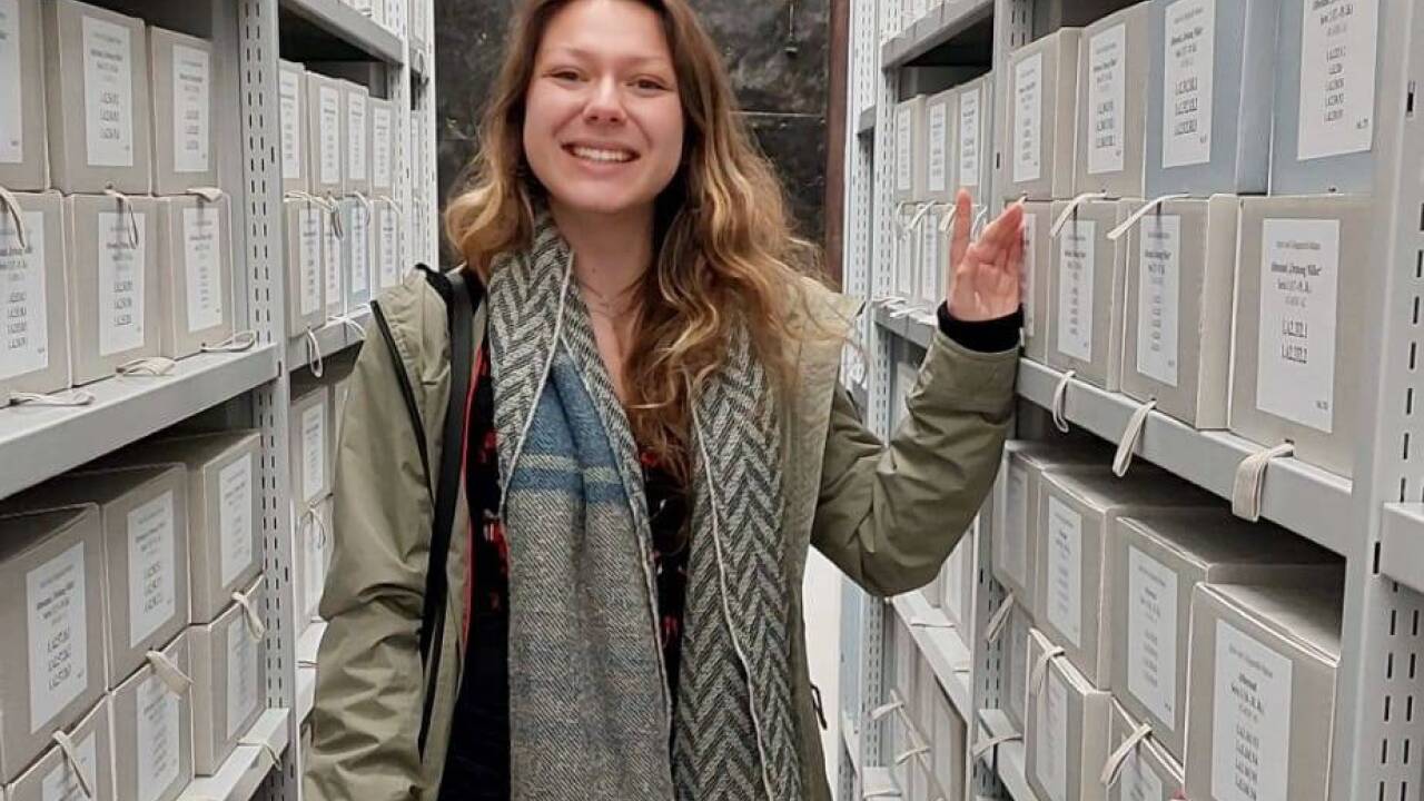 Anna Vierlinger, Studentin am Fachbereich Geschichte der Uni Salzburg.  