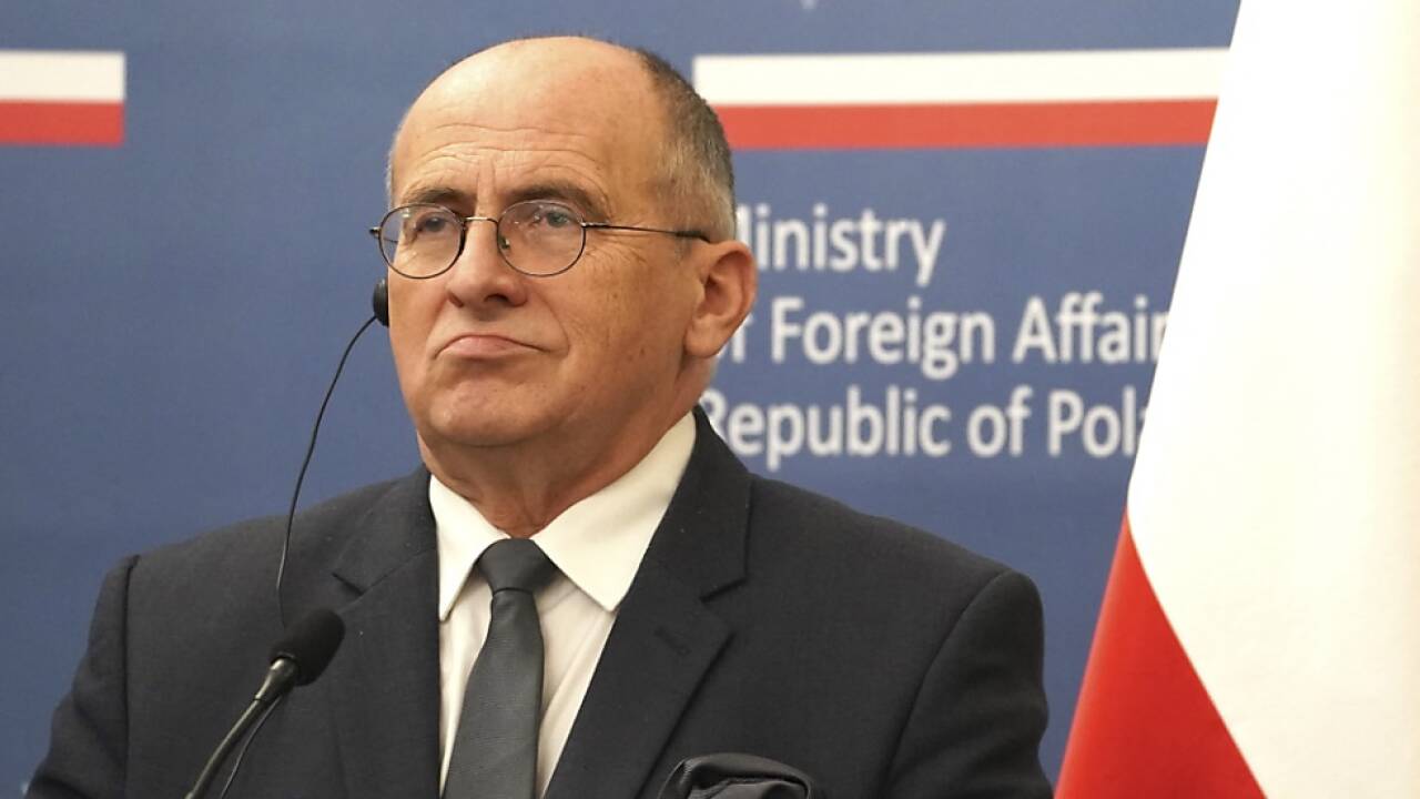 Polens Au§enminister und OSZE-Vorsitzender Zbigniew Rau 
