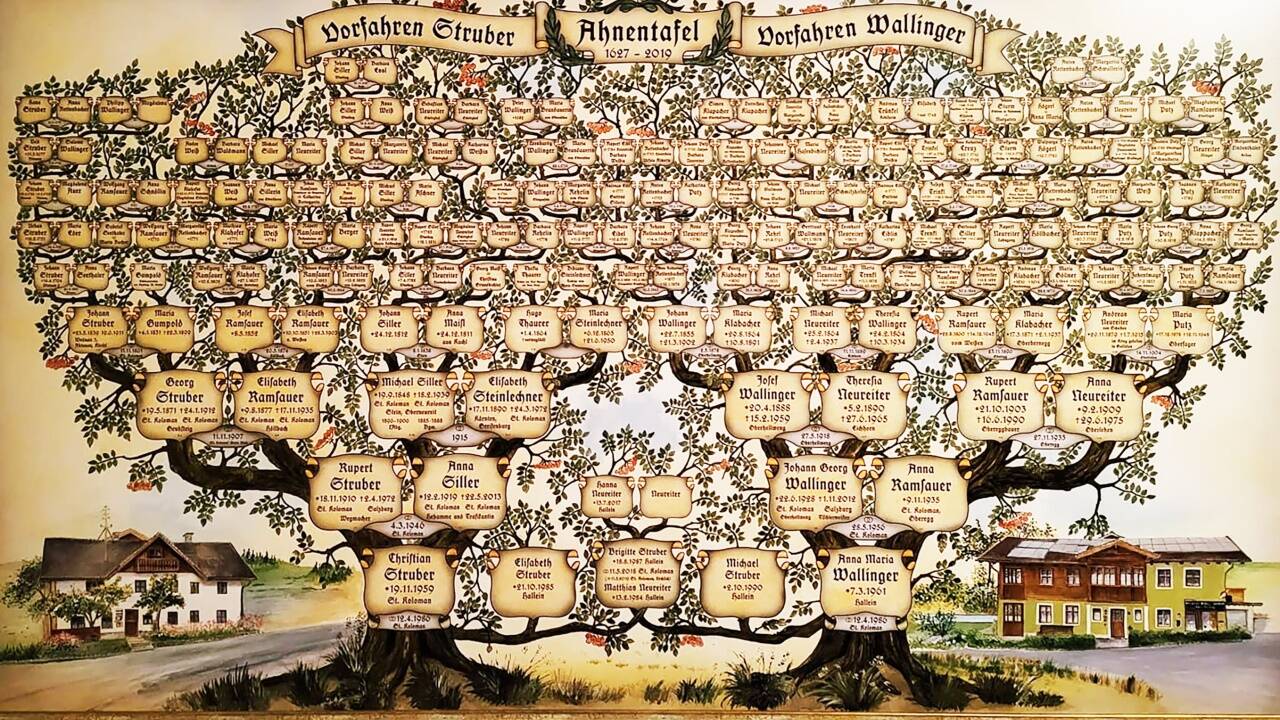 Die Ahnentafel von Christian Struber zeigt eine Überschneidung mit Freiheitskämpfer Josef Struber. 