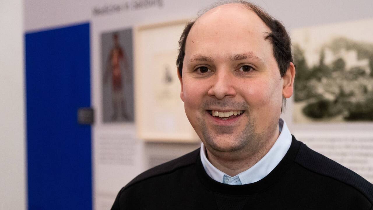 Christoph Brandhuber, Leiter des Archivs der Universitätsbibliothek  