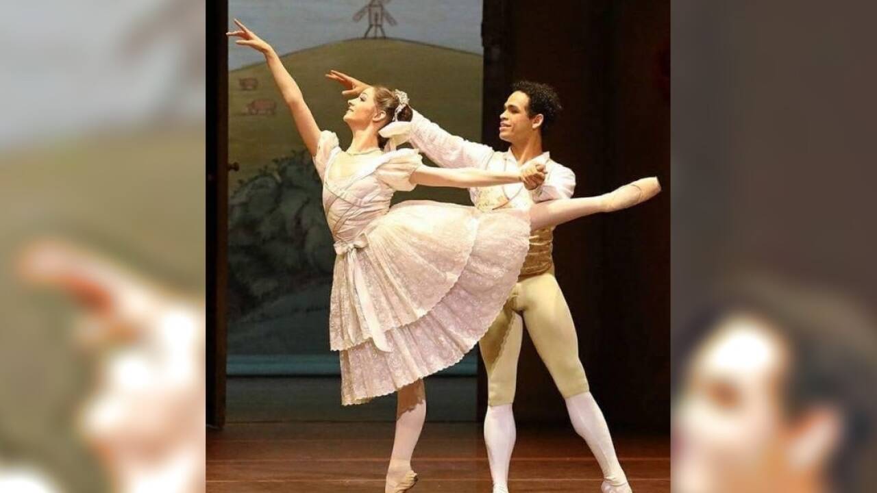 Laurretta Summerscales und Yonah Acosta tanzen in „La Fille mal gardée“. 