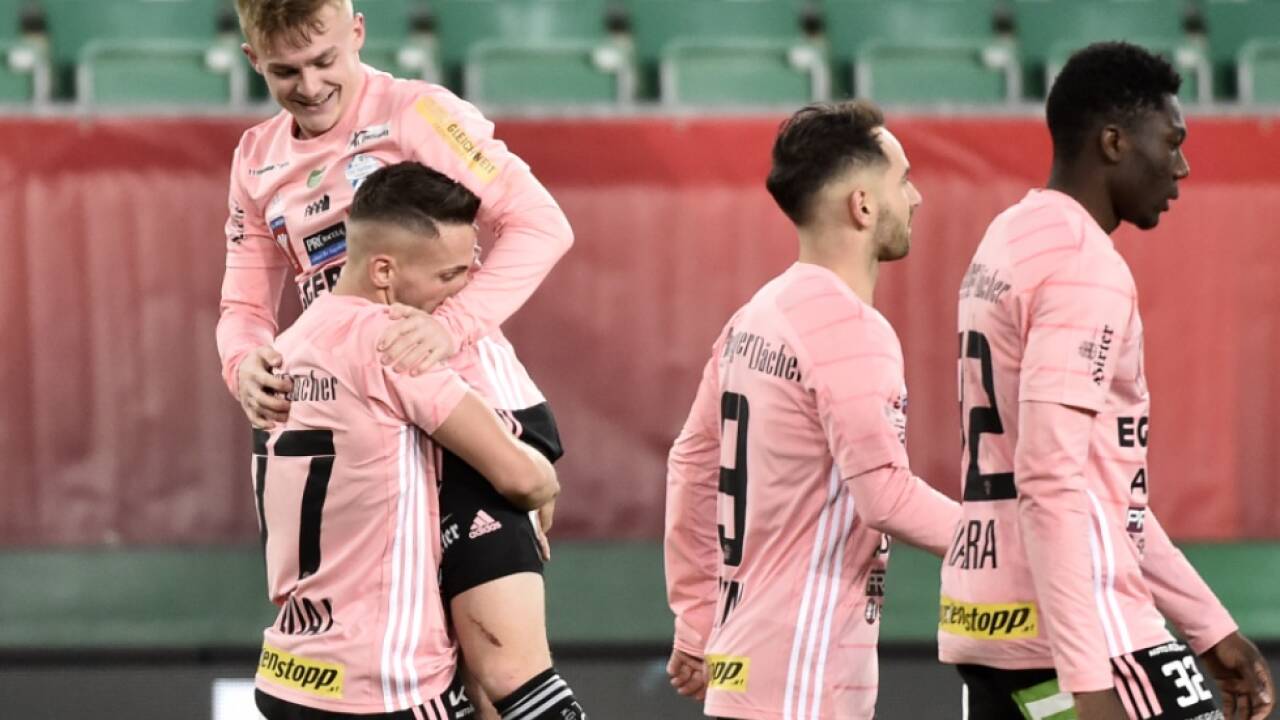 Hartberger Jubel nach Cup-Sieg gegen Rapid 