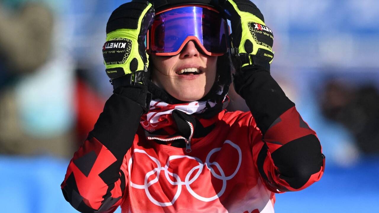 Daniela Ulbing holt Silber. 