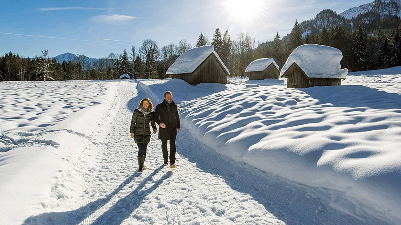 Langlaufen oder Winterwandern: Blaa-Alm. 