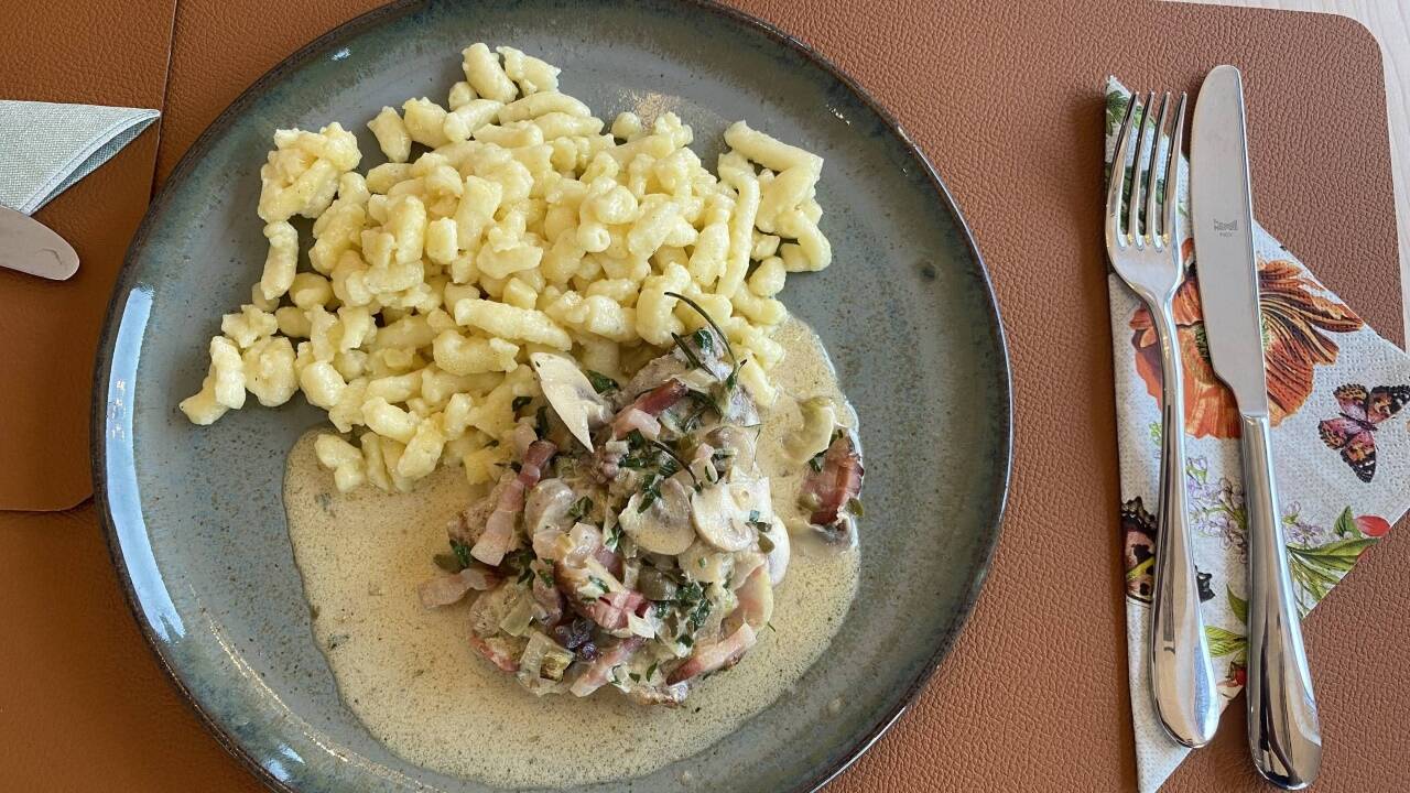 Der köstliche Girardirostbraten. 