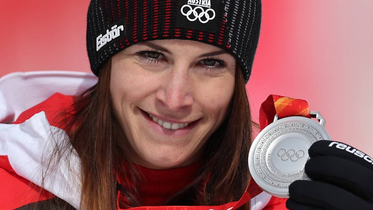 Mirjam Puchner holte im Super-G ihr erstes Edelmetall 
