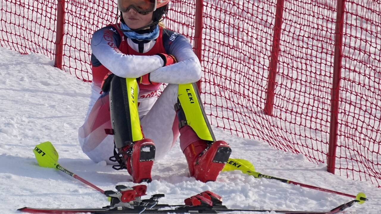 Mikaela Shiffrin schied in ihren beiden Paradedisziplinen nach wenigen Toren aus. 