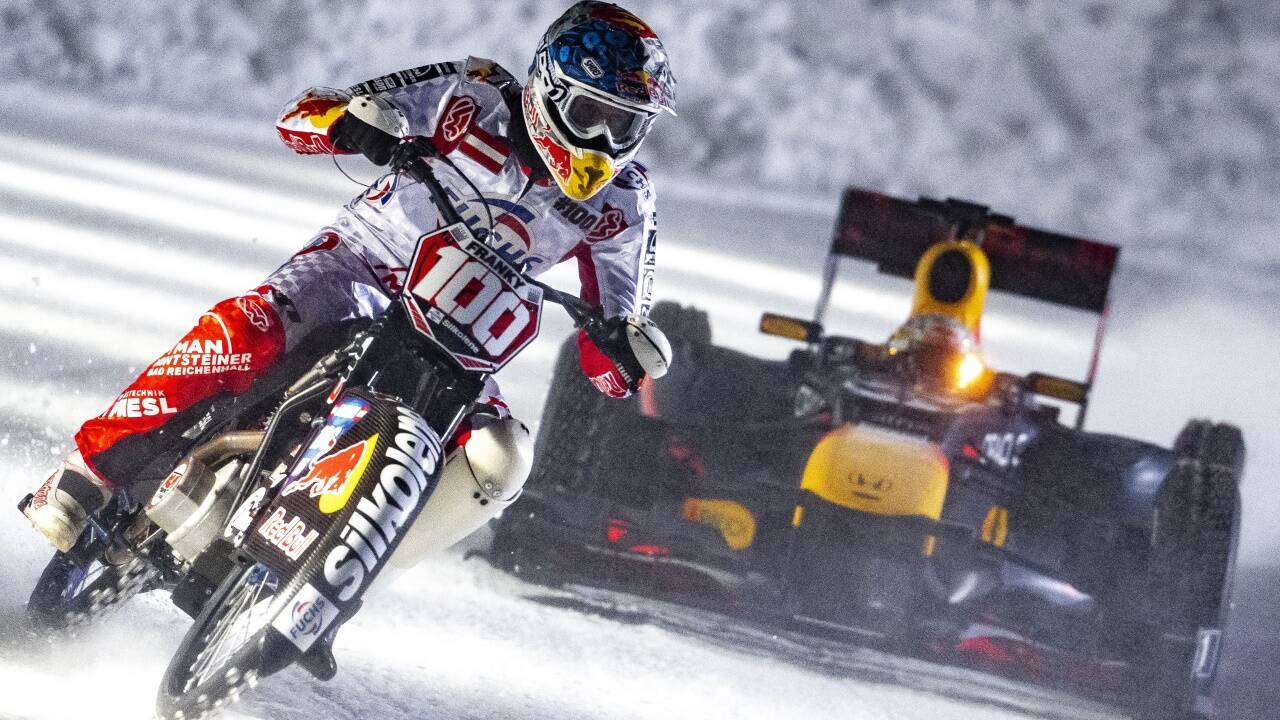 Franky Zorn war im Gegensatz zum Formel-1-Piloten auf der Eisbahn voll in seinem Element.  