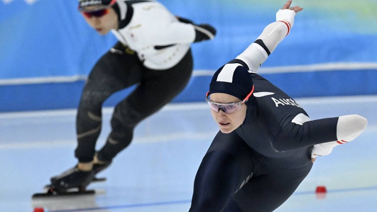 Vanessa Herzog (vorne) schrammte knapp an Bronze vorbei 