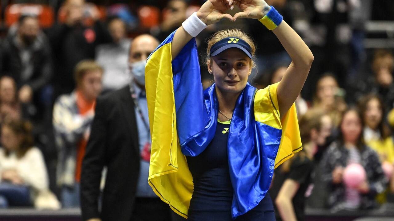 Tennisprofi Dajana Jastremska setzte nach dem Finale von Lyon ein Zeichen für ihr Land.  