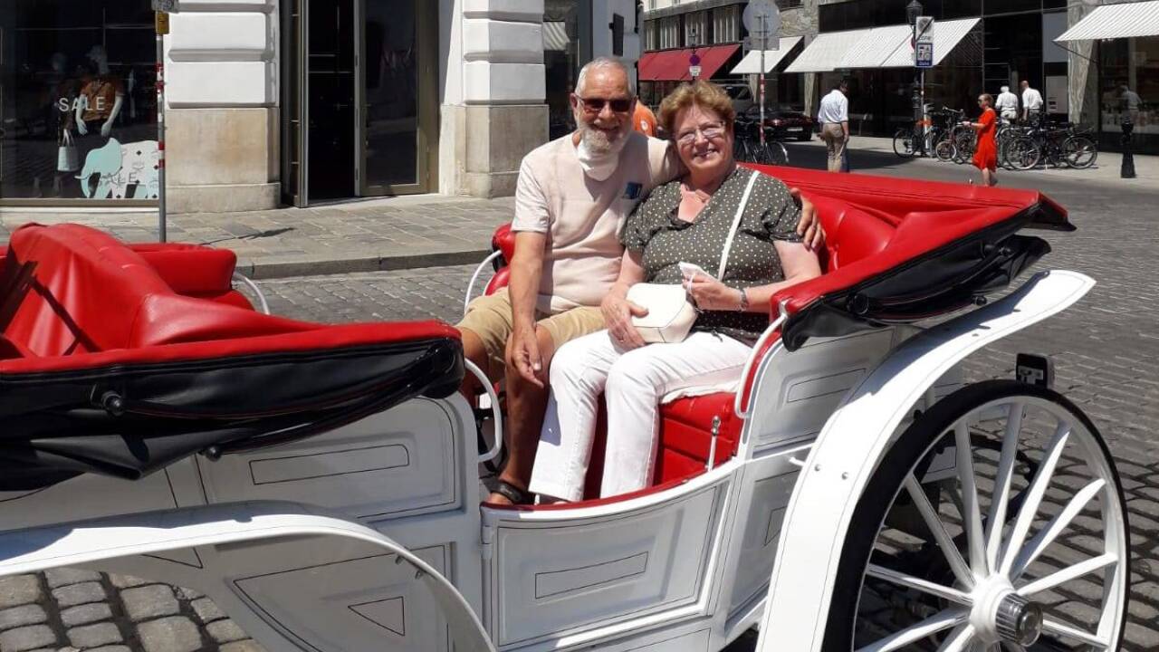 Ritas erster Besuch in Wien am 20. Juni 2021 – einen Monat zuvor hatte Karl sie nach 61 kontaktlosen Jahren das erste Mal angerufen. 
