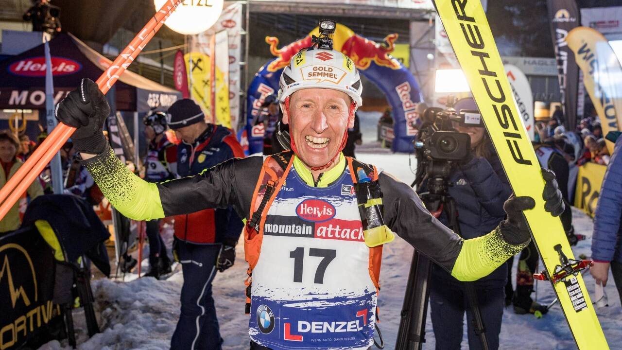 Christian Hoffmann jubelte nach seinem Rekordsieg. 