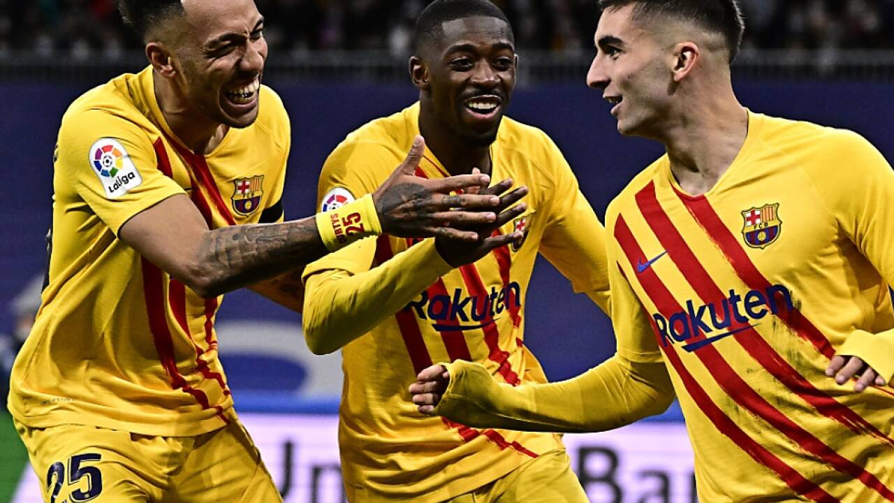 Jubel beim FC Barcelona nach 4:0-Sieg bei Real Madrid  Jubel beim FC Barcelona nach 4:0-Sieg bei Real Madrid