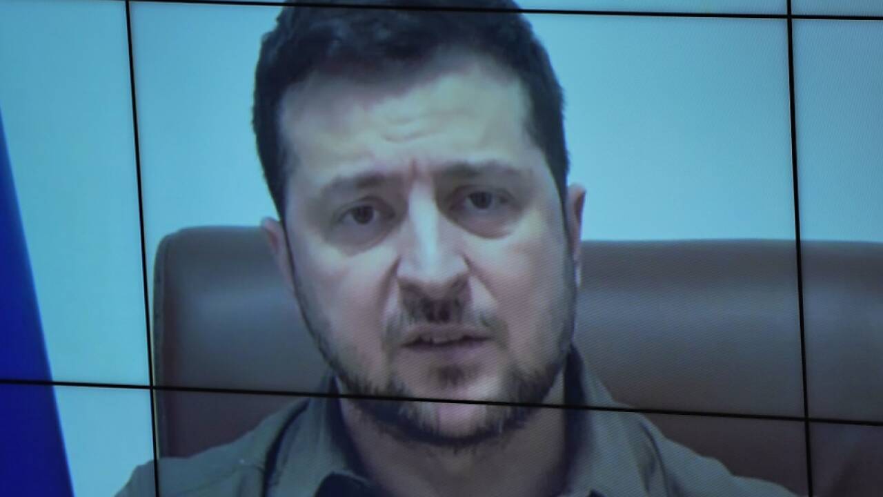 Der ukrainische Präsident sprach per Video zu mehreren Parlamenten 