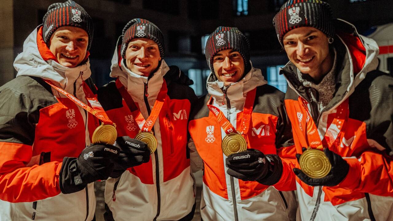 Olympiasieger Stefan Kraft (gemeinsam mit Daniel Huber, Jan Hörl und Manuel Fettner) 