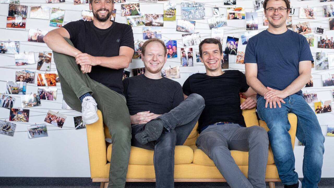 Die vier Gründer von hotelkit (v.l.): Marius Donhauser, Christian Weihermüller, Stephan Lange, Hannes Hentzschel. Die vier Gründer von hotelkit (v.l.): Marius Donhauser, Christian Weihermüller, Stephan Lange, Hannes Hentzschel.