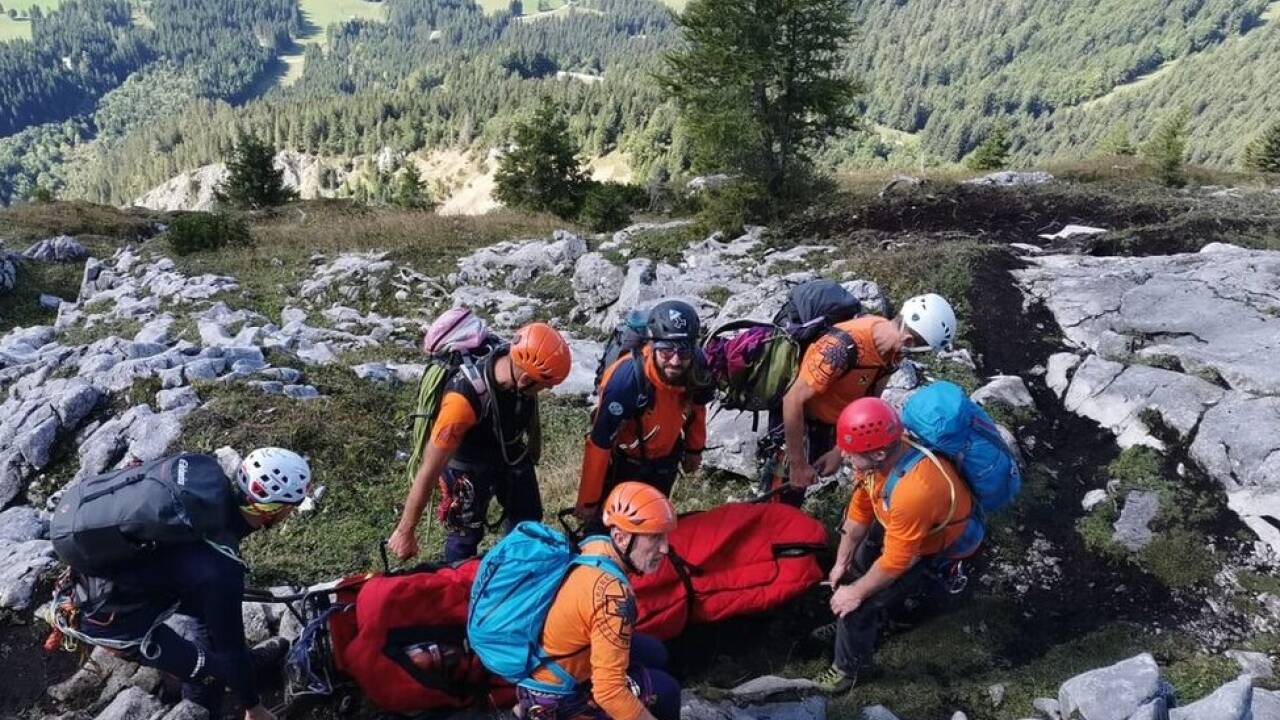 Hier üben Bergretter für den Ernstfall. Hier üben Bergretter für den Ernstfall.