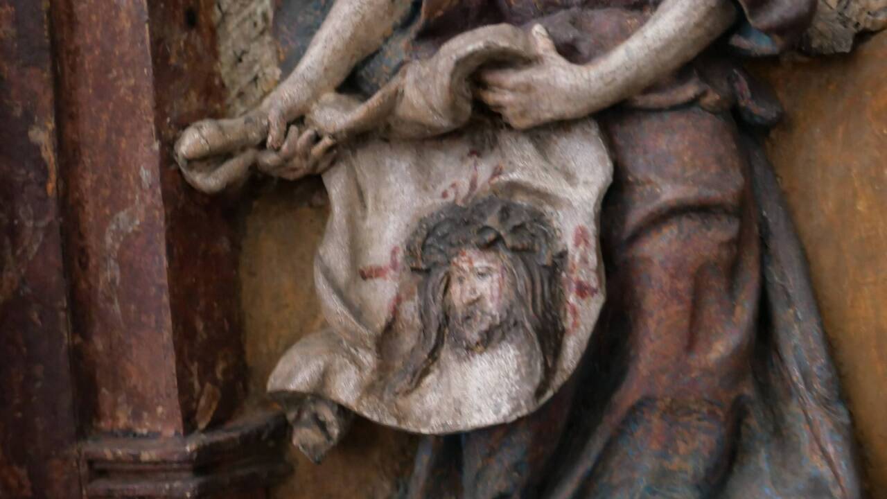 Das Tuch als Jesusbild.  