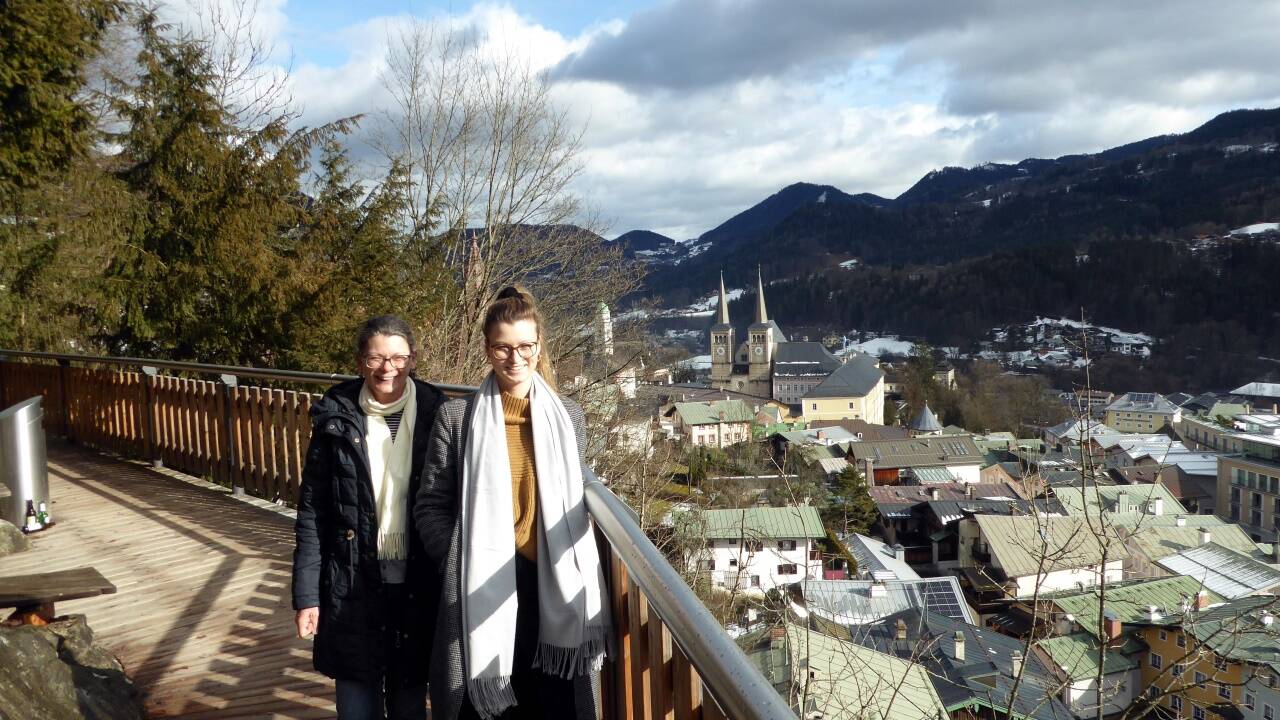 Sonnige Ausblicke vom Sole-Leitungsweg auf Berchtesgaden.   Sonnige Ausblicke vom Sole-Leitungsweg auf Berchtesgaden.
