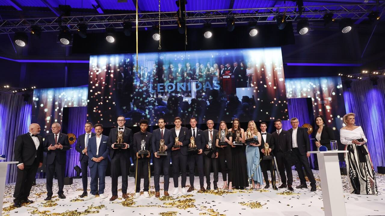 Das große Abschlussfoto der Leonidas-Sportgala 2022. 
