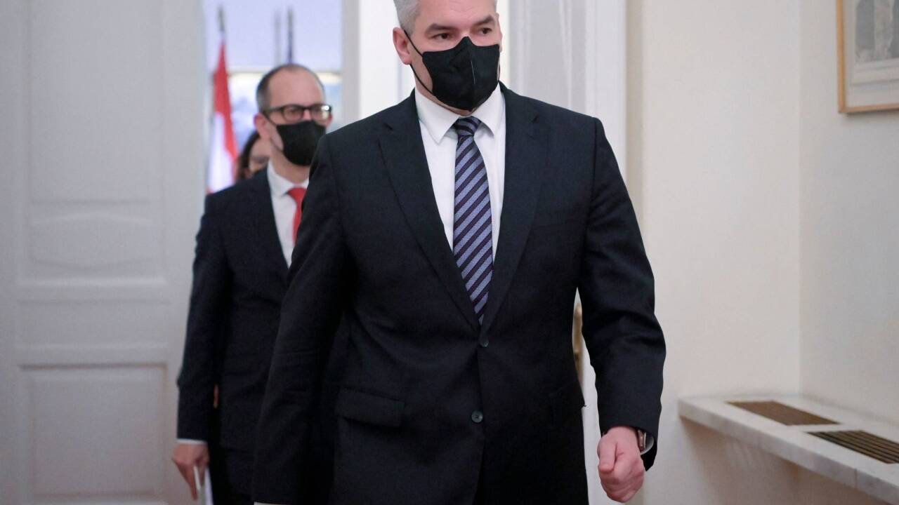 Bundeskanzler Karl Nehammer nach seinem Treffen mit Wladimir Putin am Montag in Moskau. 